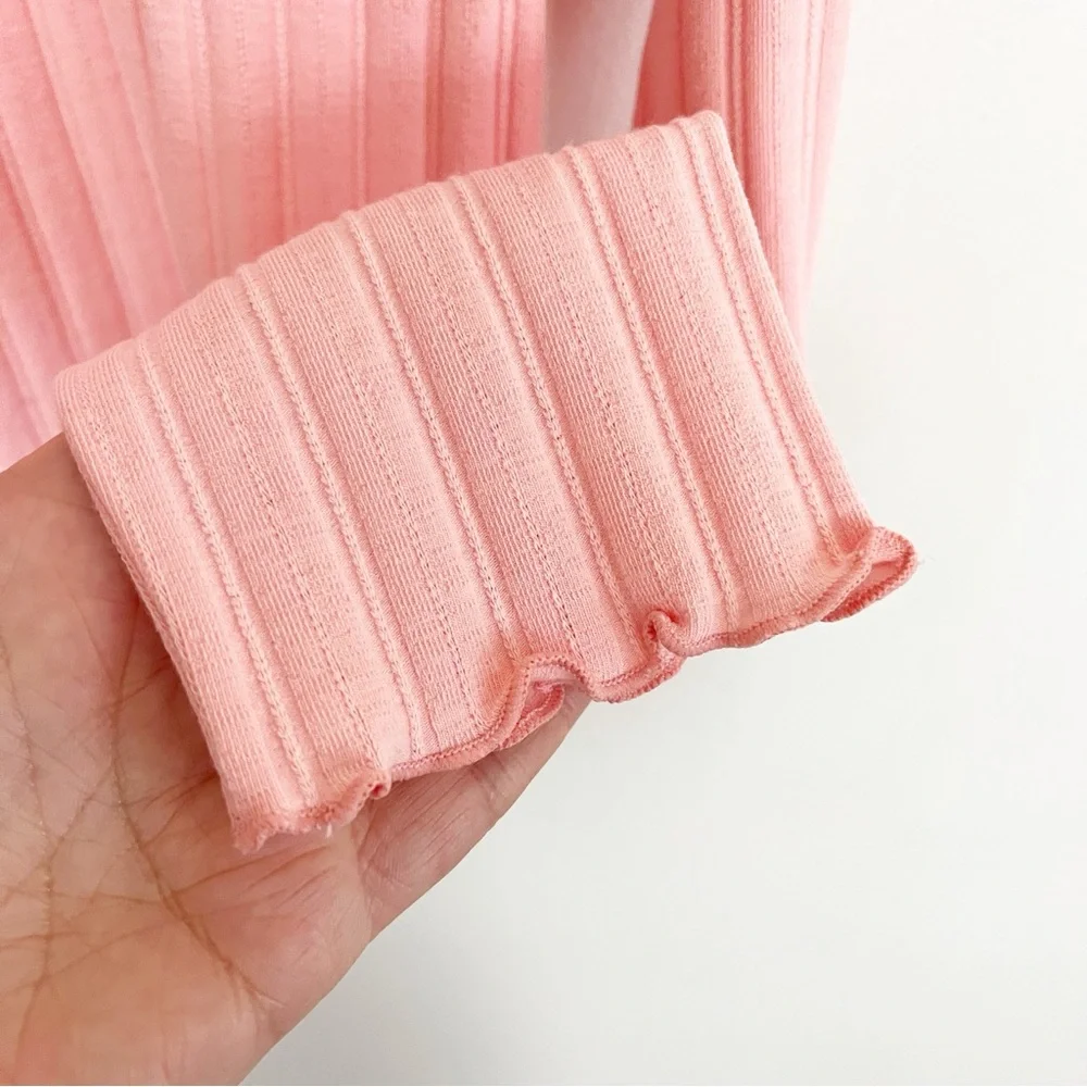 BOGO! NWT J. Crew Pointelle Knit Turtleneck Pink Size Large